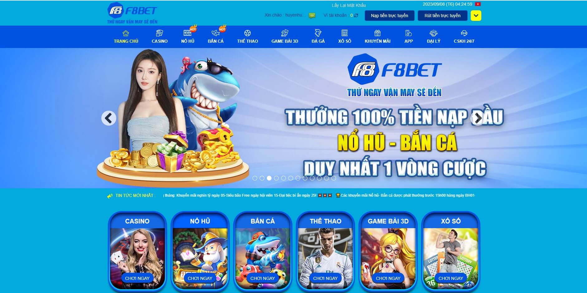 Giao diện f8bet