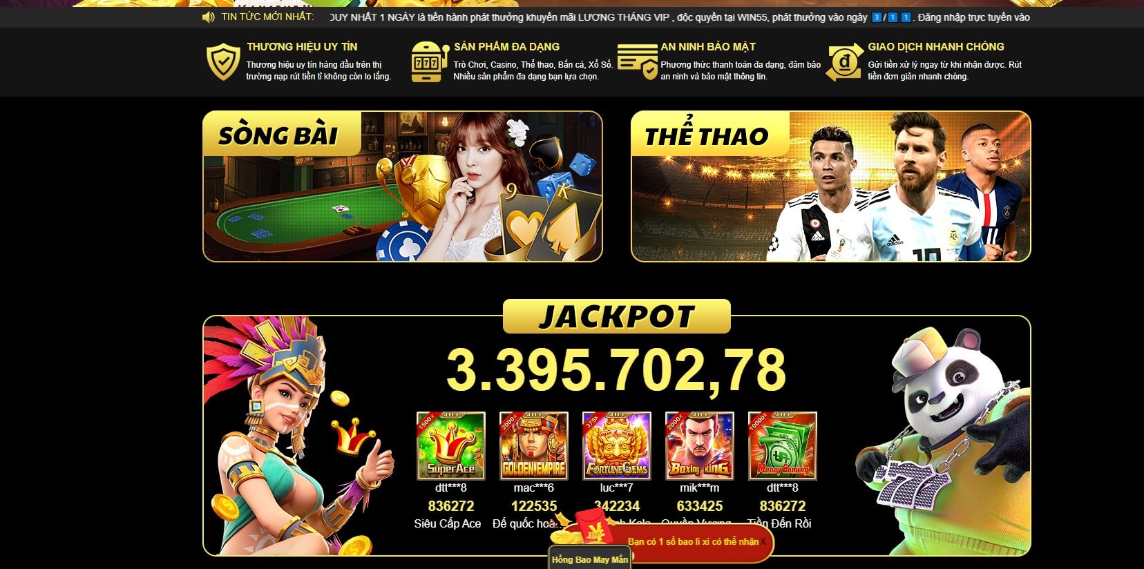 Giới thiệu 55win 